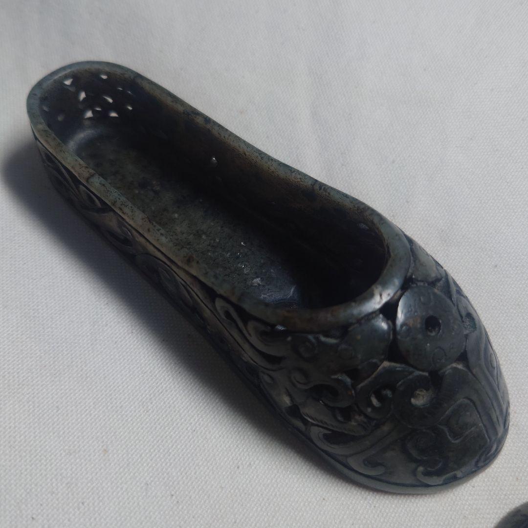 玉石の靴 中国玉石彫刻