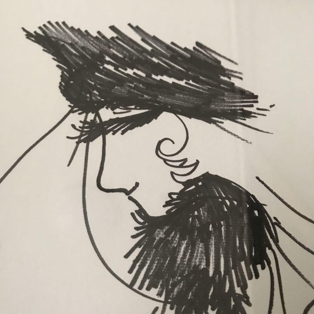 松本零士 先生 直筆 サイン 落款印 あり メーテル 色紙