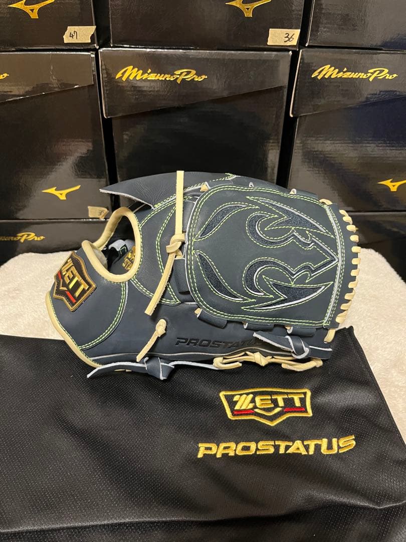 ゼット　ZETT　プロステイタス　軟式　野球　投手用　オーダー　グローブ