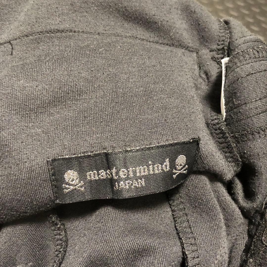 マスターマインド　 adidas スカルプリント ブラックジャージパンツ