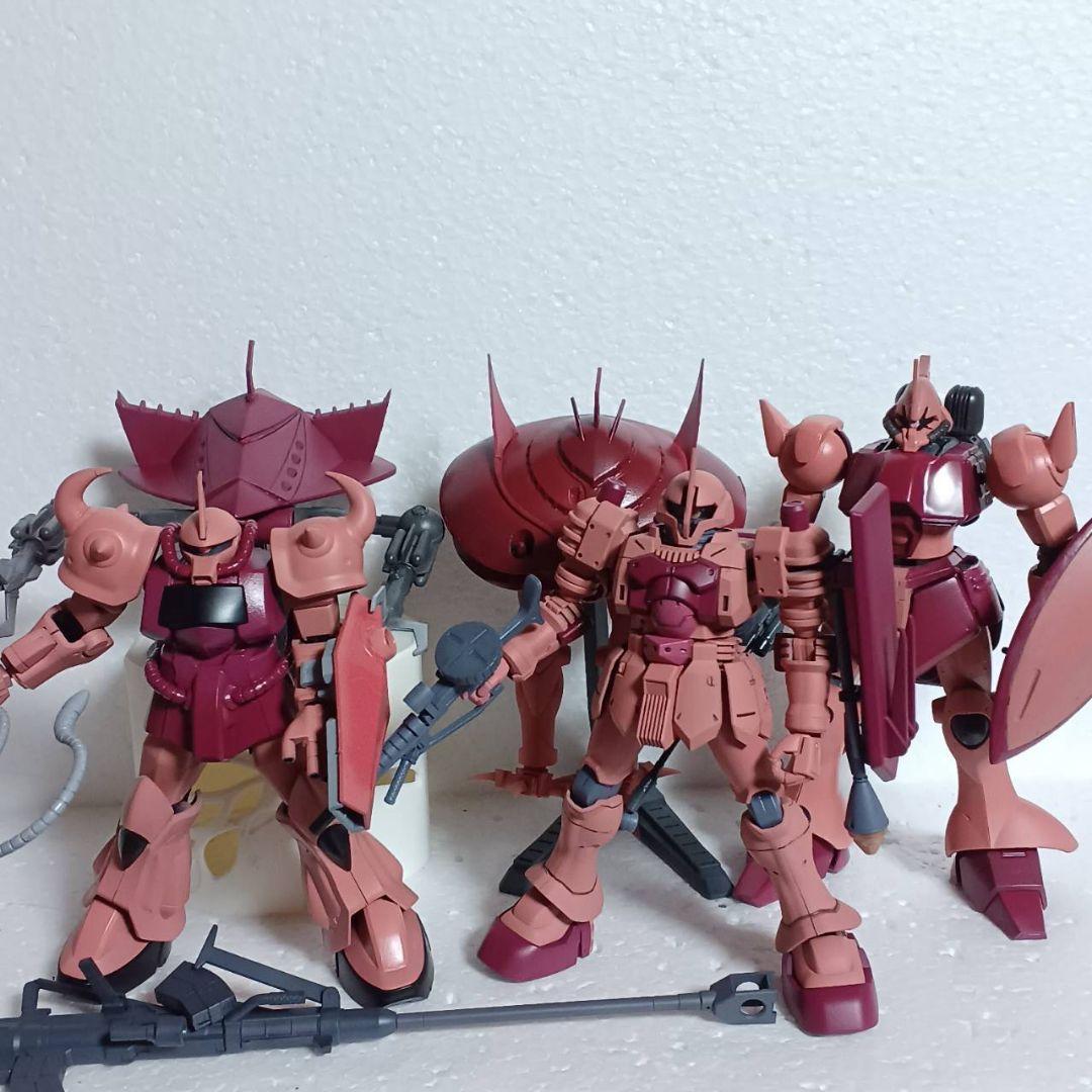 ジークアクス最終回に登場したHG1/144シャア専用5体セット