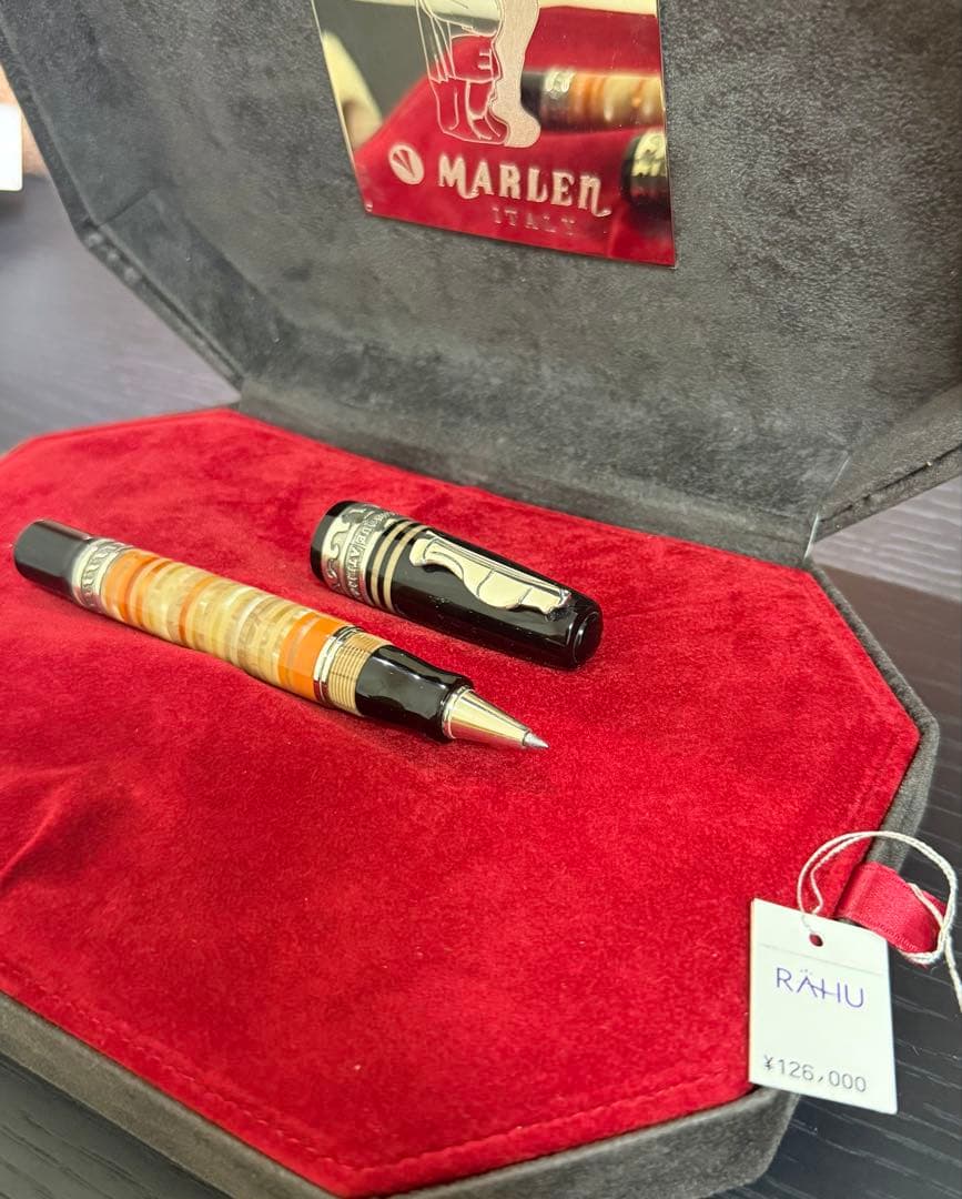 マーレン アンティカ・アテラ ローラーボール レジン・スターリングシルバー