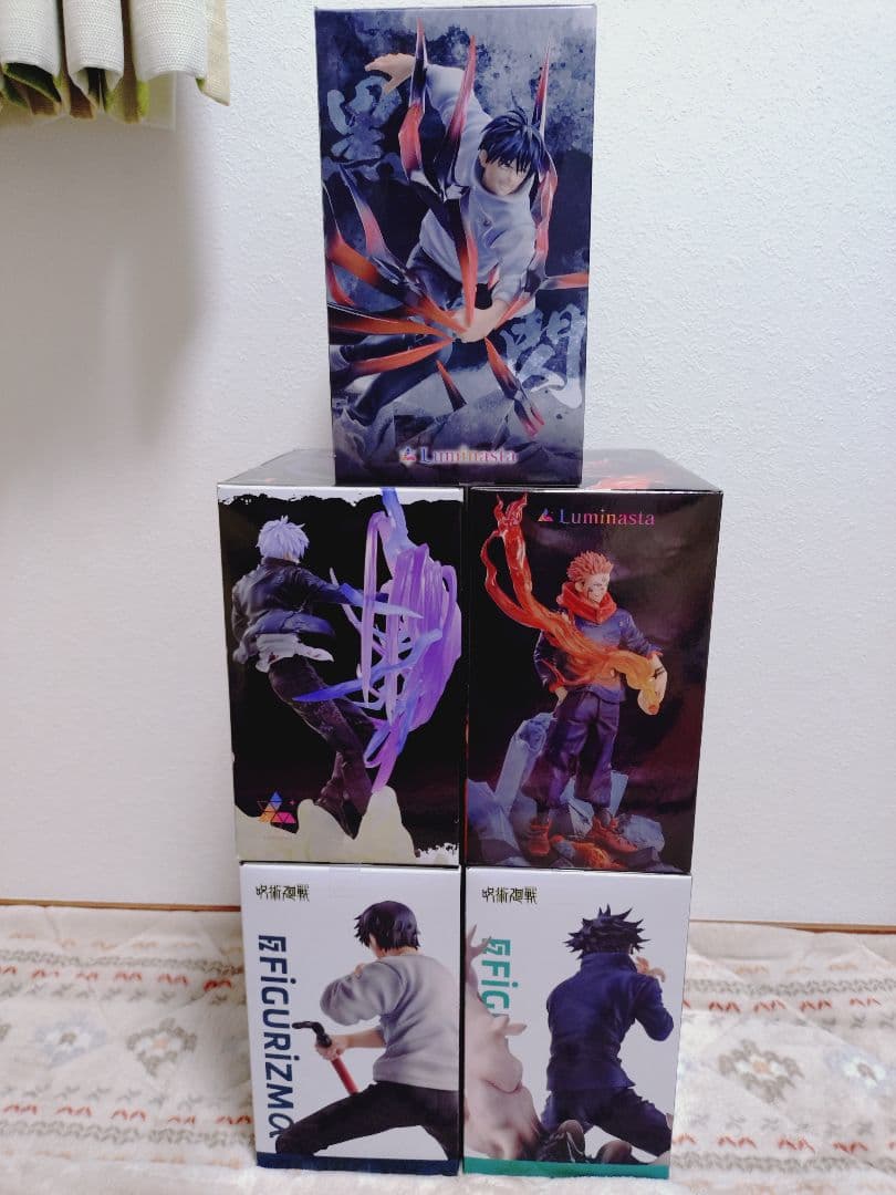 新品未開封　SEGA呪術廻戦フィギュア 五条悟・宿儺・乙骨憂太、伏黒恵・伏黒甚爾
