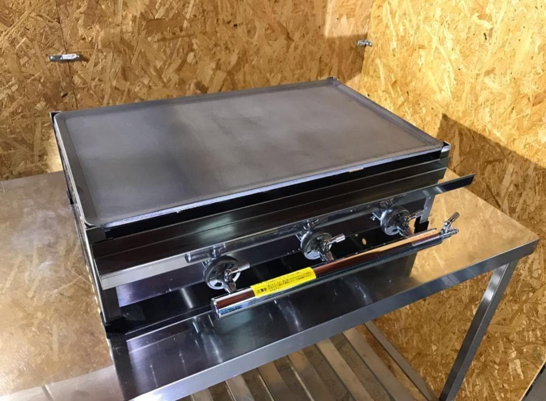 新品　鉄板焼器　TS-60　鉄板焼き　厚み6mm　プロパンガス　トユ付　LP ⑴