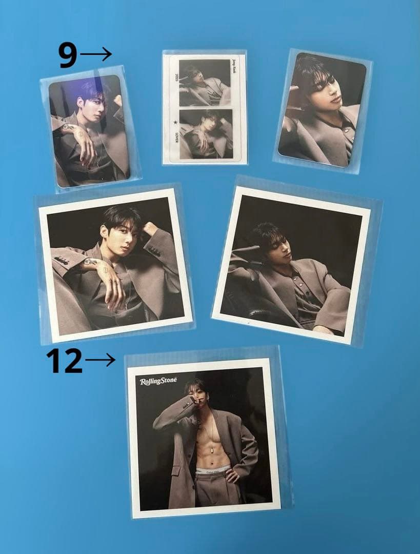 BTS Jungkook ロングステッカー・フィルムブックマーク・ましかくフォト