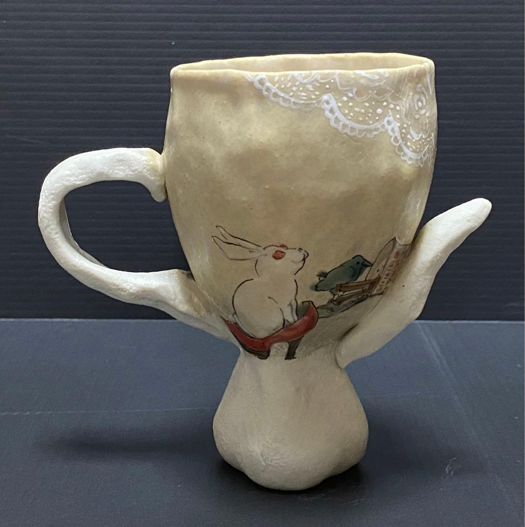 九谷焼 兎 バニーガール カップ 北井真衣