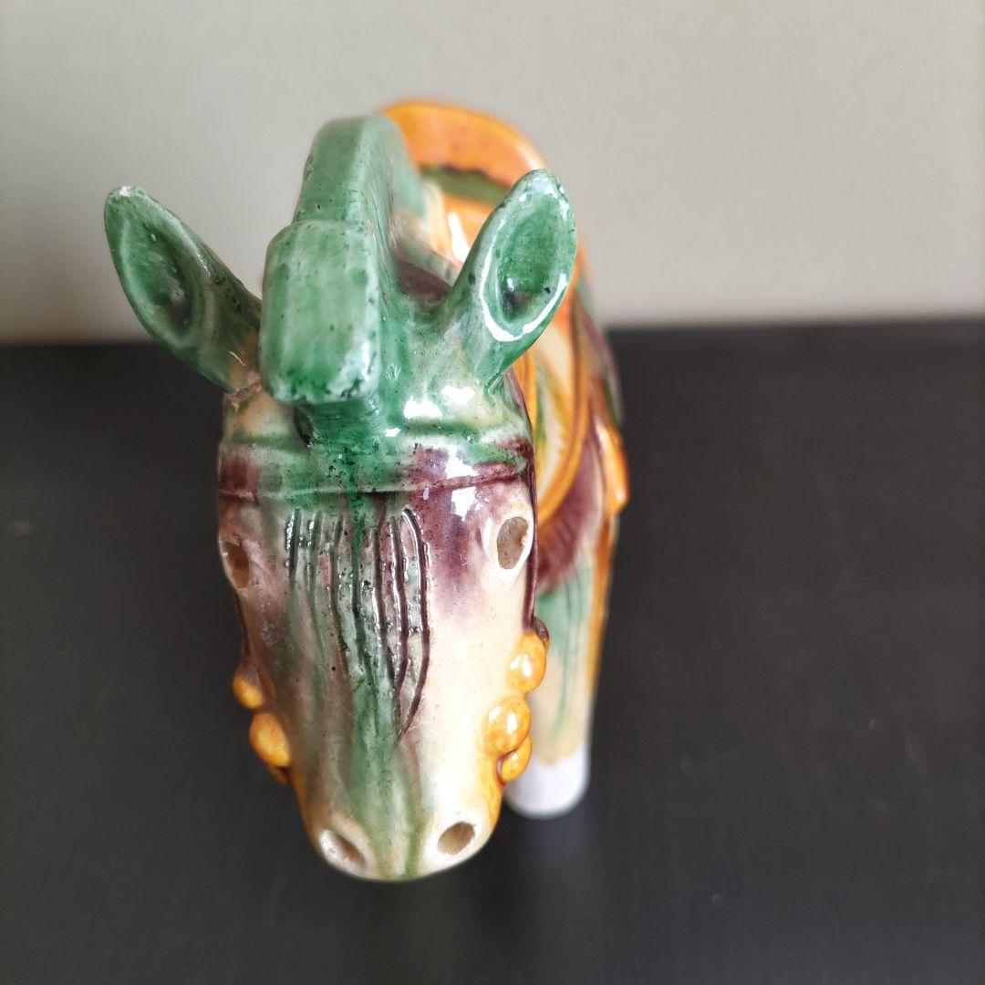 LEMON 人間国宝、楠部彌弌氏の三彩馬置物