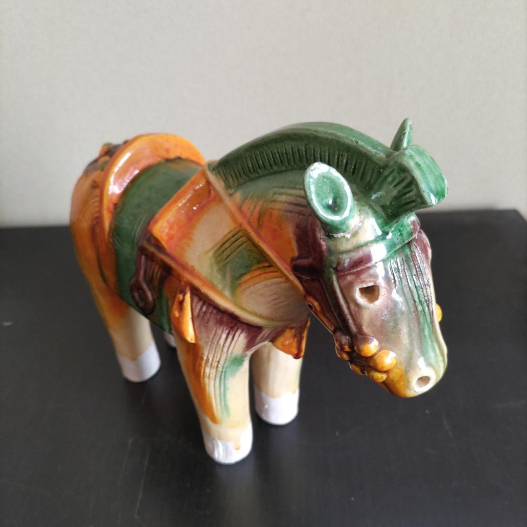 LEMON 人間国宝、楠部彌弌氏の三彩馬置物