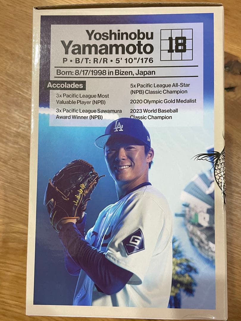 【本物　新品未使用】ドジャース　山本由伸 １ＳＴボブルヘッド　6月13日配布