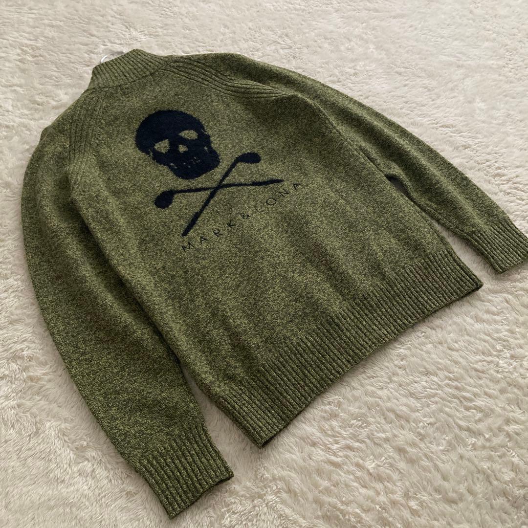美品！MARK＆LONAマークアンドロナ　ジップアップ　セーター　S