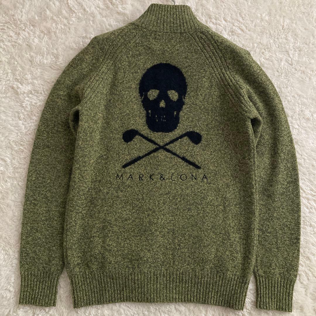 美品！MARK＆LONAマークアンドロナ　ジップアップ　セーター　S