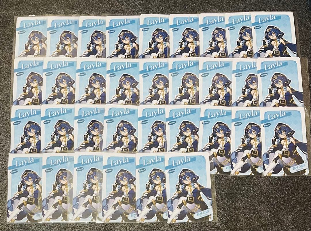 原神 韓国カフェ レイラ フォトカード 33枚