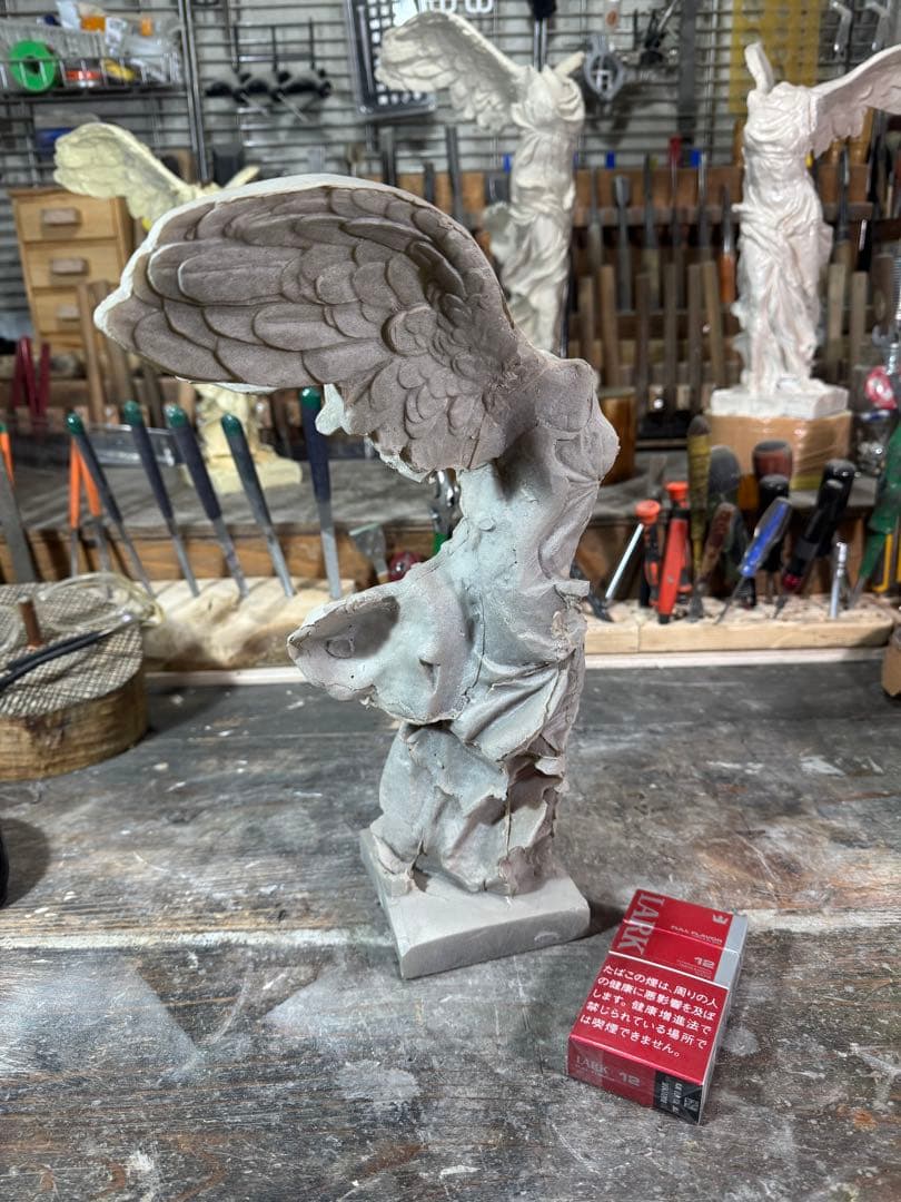 【廉価版】サモトラケのニケ 未仕上げ品 h35× w20×22約1.5kg