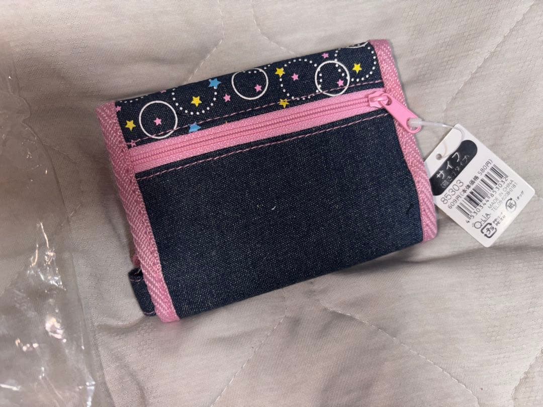 【未使用】財布　平成　Y2K デニム　パピオン　DREAMY PUPPY 当時物