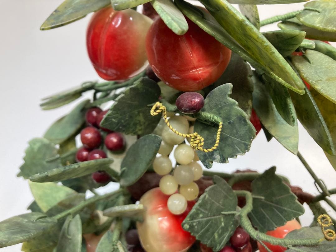 中国美術　天然石　玉石盆栽