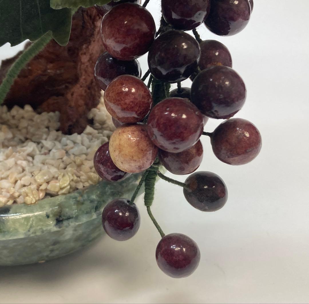 中国美術　天然石　玉石盆栽