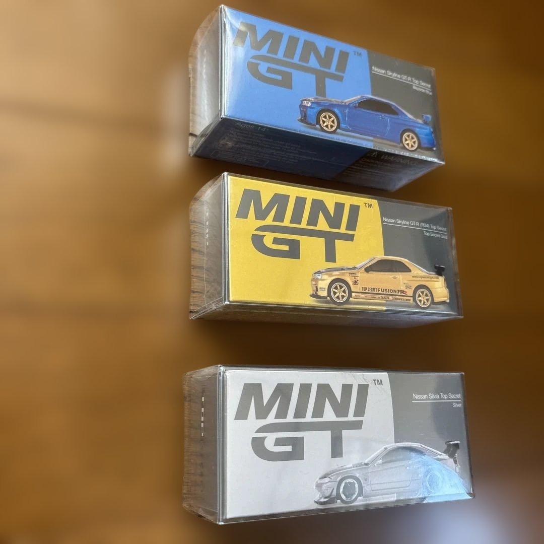 MINIGT 3台 セット まとめ売り TOP SECRET R34 シルビア
