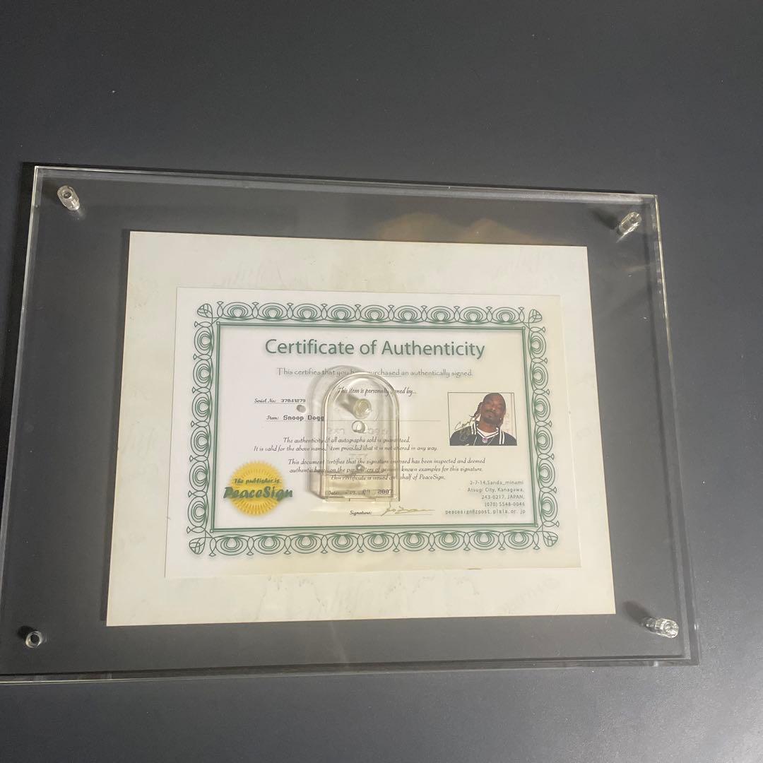 直筆サイン　SNOOP DOGG