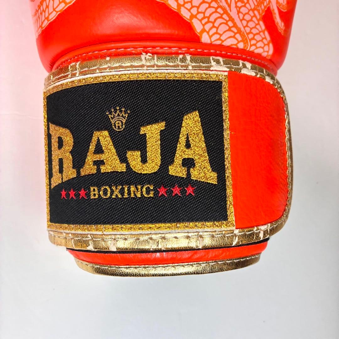 Raja Boxing 本革製 マジックテープ式 14oz ボクシンググローブ