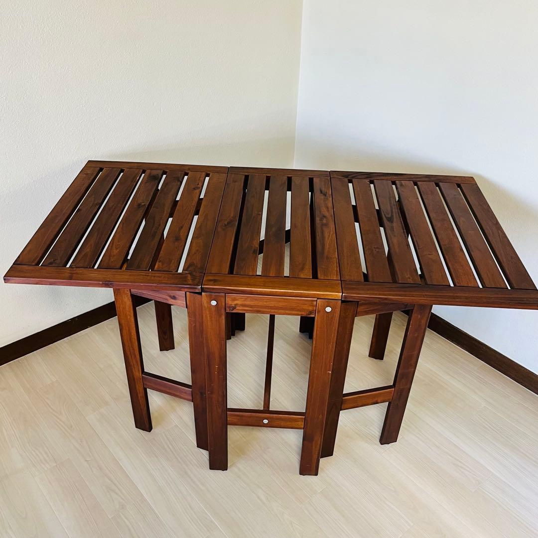 【希少廃盤品】IKEA ÄPPLARÖ エップラロー 折りたたみテーブル