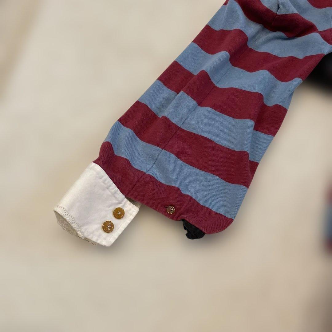 Vivienne Westwood ラガーシャツ L赤青ストライプ
