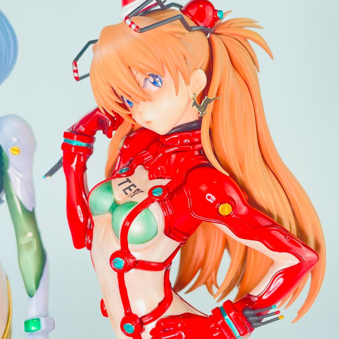 全塗装完成品 綾波レイ アスカ エヴァ クリスマス フィギュア ガレージキット
