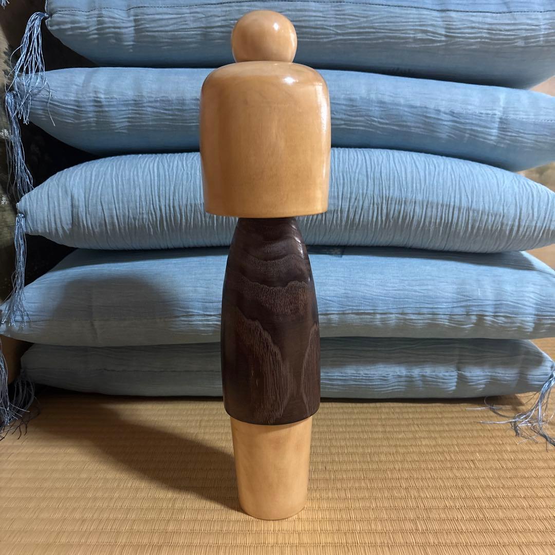 木製こけし 花の装飾付き30センチ以上