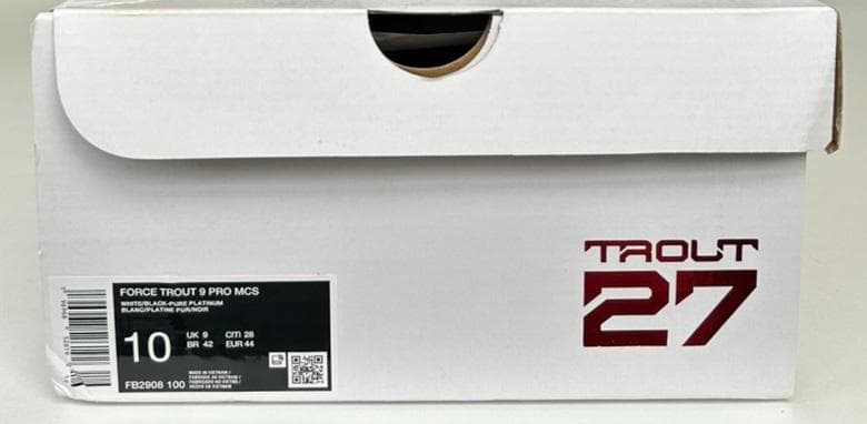 新品 ナイキ フォース トラウト 9 プロ MCS ホワイト 28.0cm