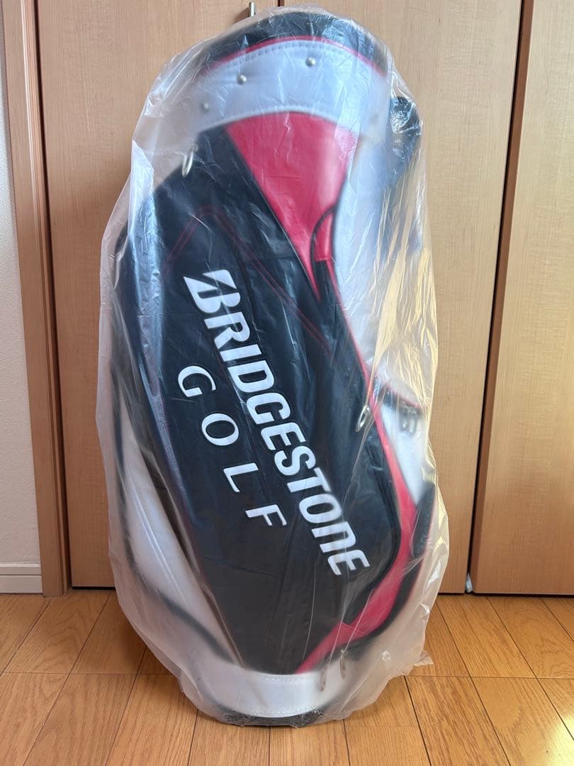 【新品/未使用】BRIDGESTONE GOLF キャディバッグ （9型）赤黒白