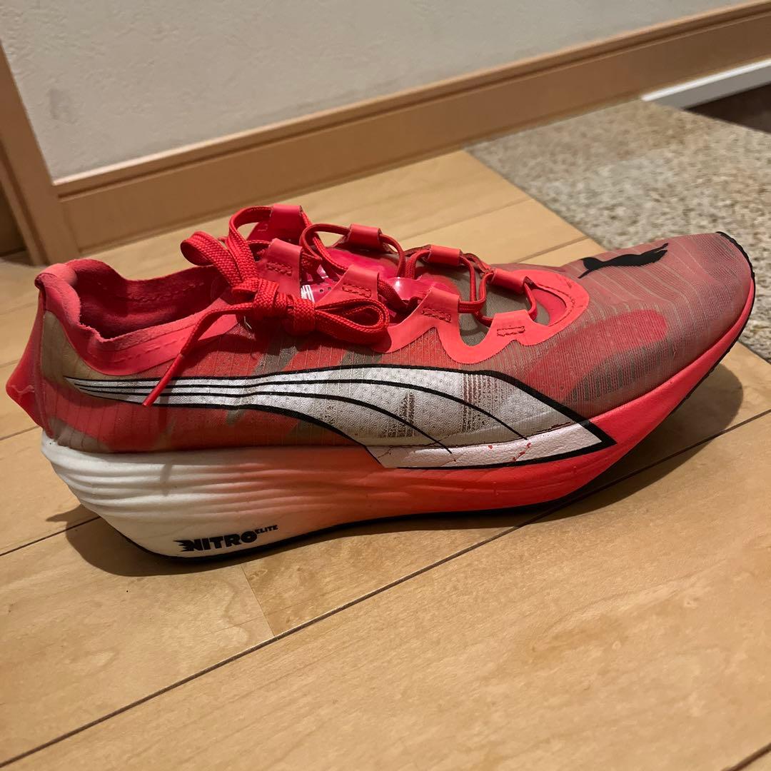 【美品】25cm プーマ ファストフォワード ニトロ エリート ステップ袋付き