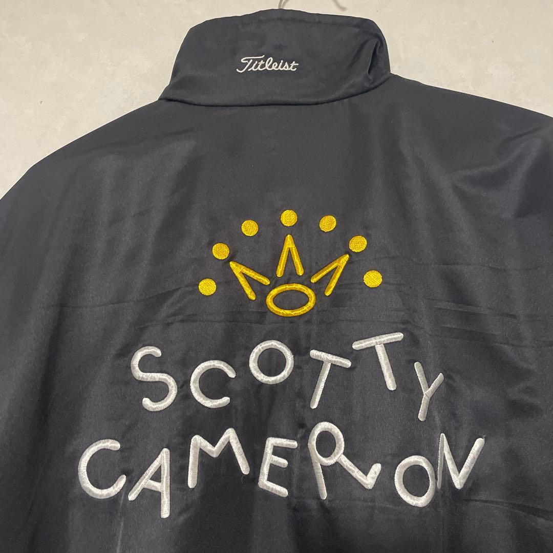 スコッティキャメロン　ブルゾン　ブラック　刺繍　レア　タイトリスト　ゴルフ