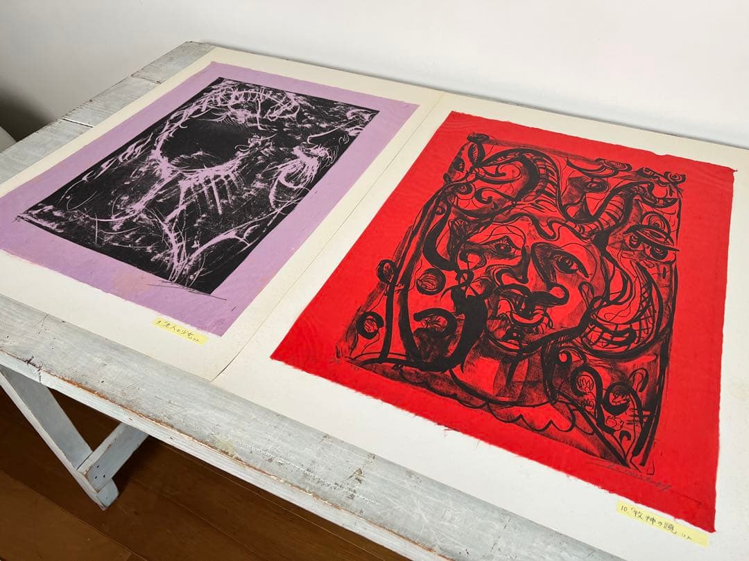 猪瀬辰男リトグラフ24点 限5-20 署名入 1980年 銅版画・石版画 外箱付