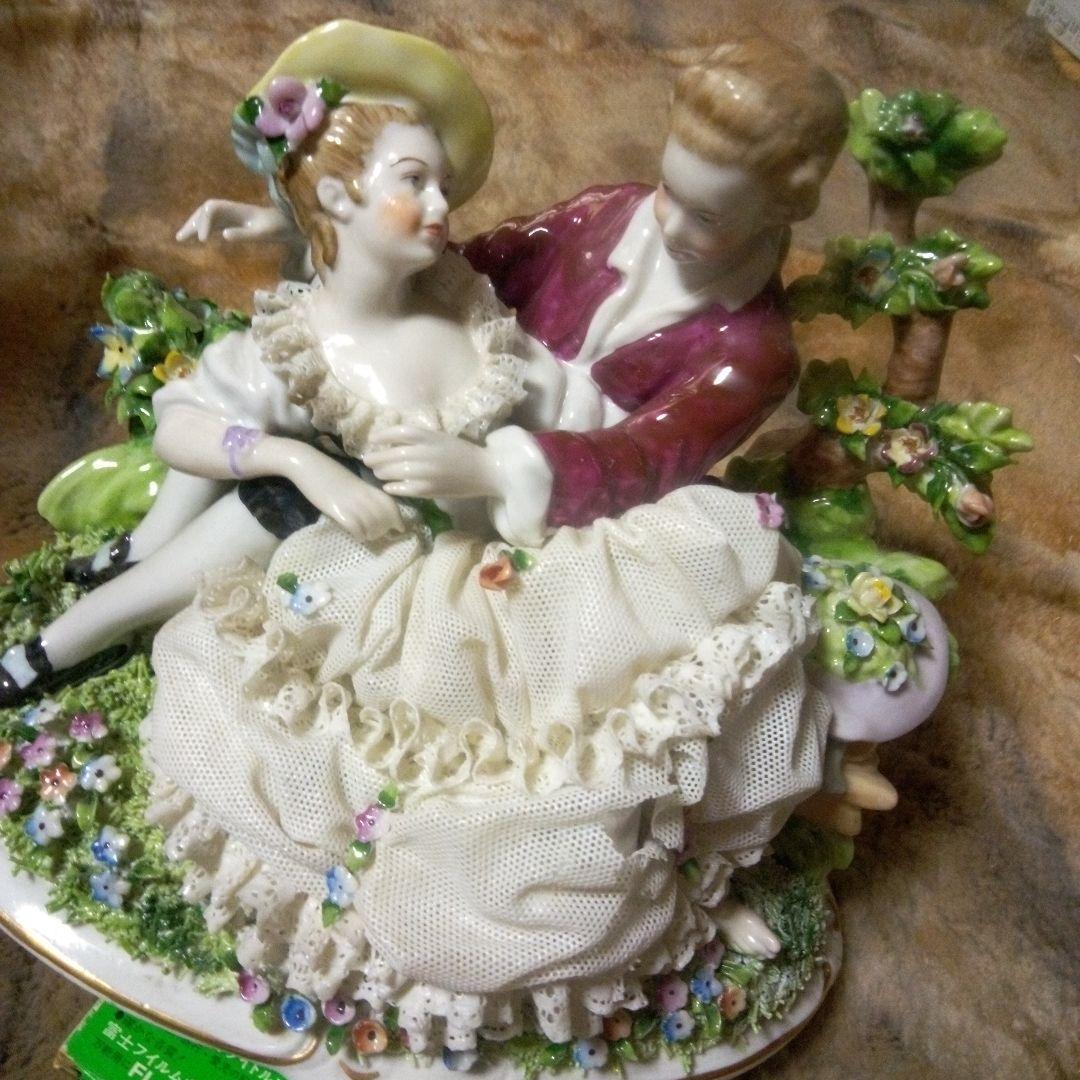 ぽっぽちゃんです。ドイツバッハ窯　陶器レース人形