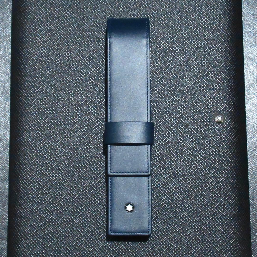 モンブラン ペンケース ペンポーチ ネイビー 1本用 114569