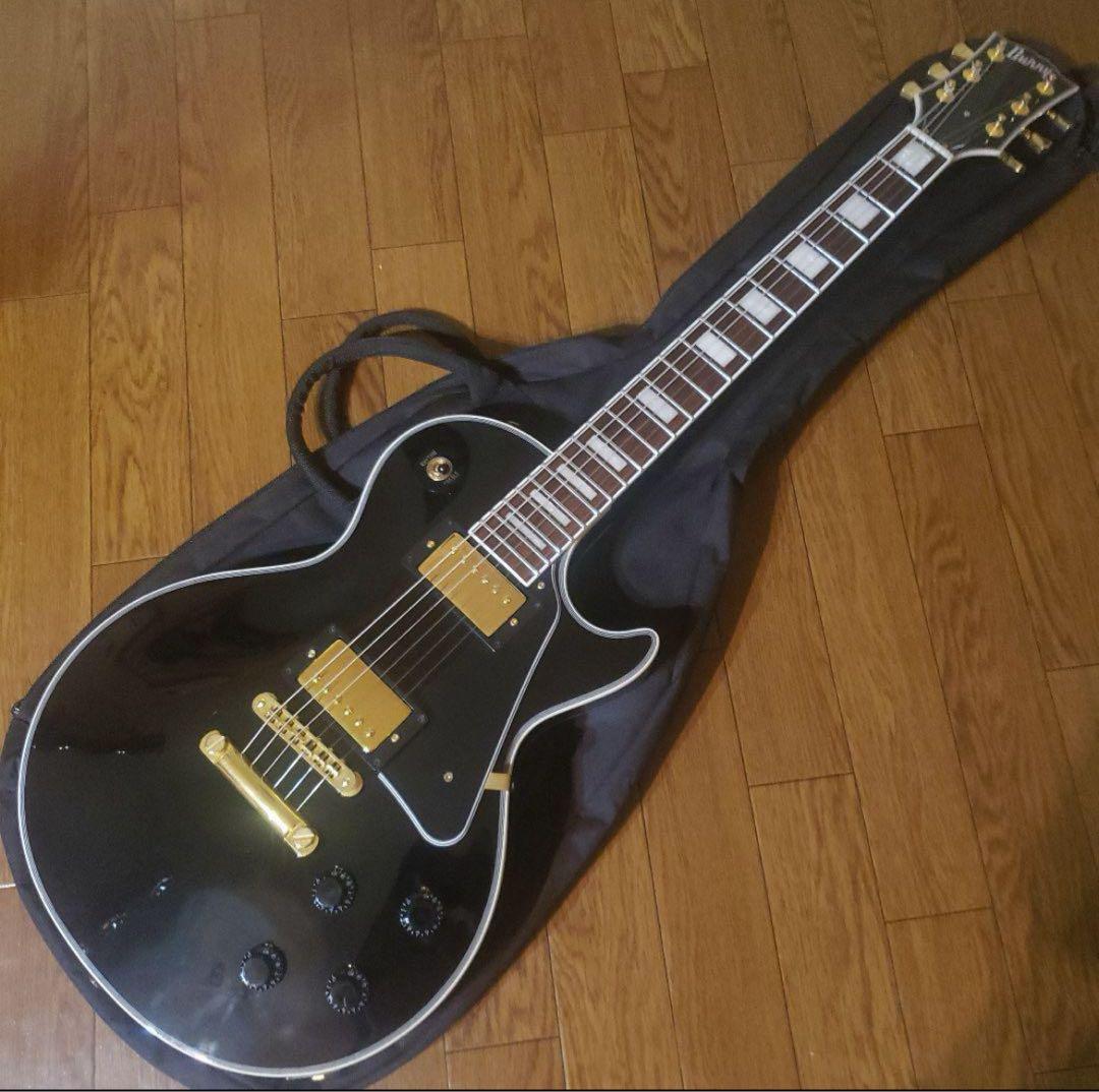 burny SRLC-55 レスポールカスタムタイプ　ブラック【値下げしました】