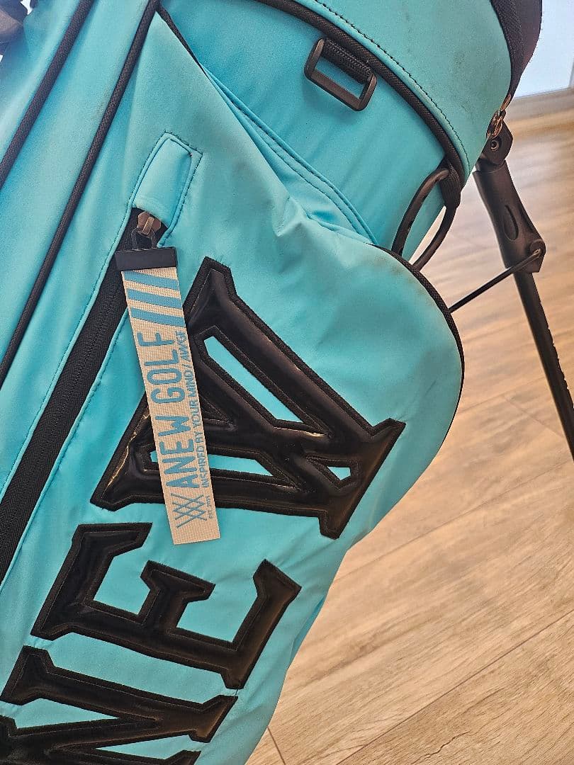 ANEWゴルフ スタンドキャディバッグブルー