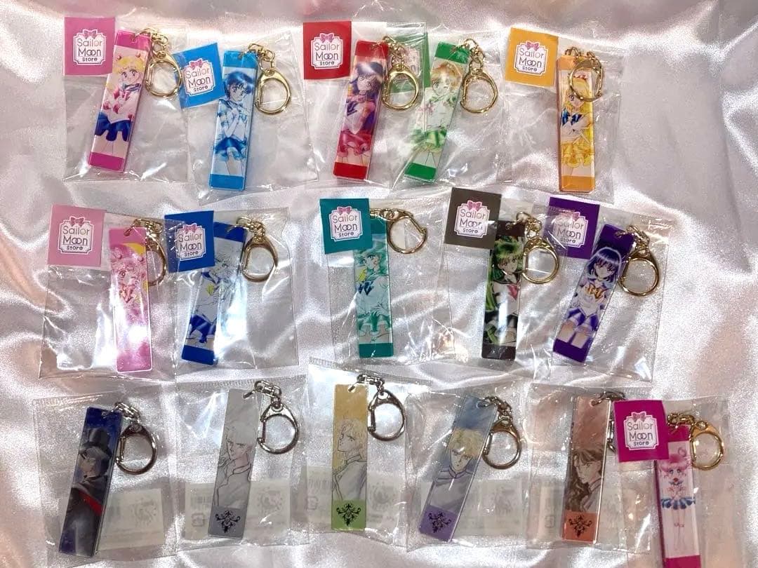 【レア】セーラームーン　アクリルスティックキーホルダー　16種　コンプセット