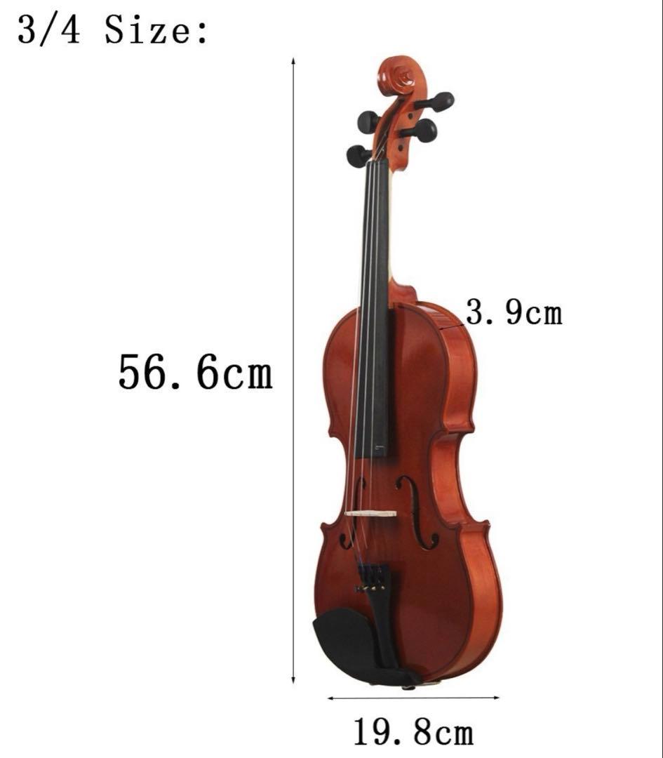 新品 バイオリン ケース 付属品セット 1/2 4/4 3/4 1/4 1/8