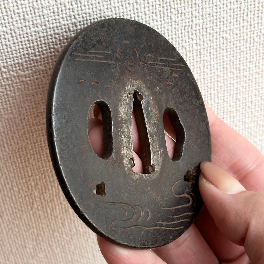 日本刀装具　立田川　無銘　江戸中期