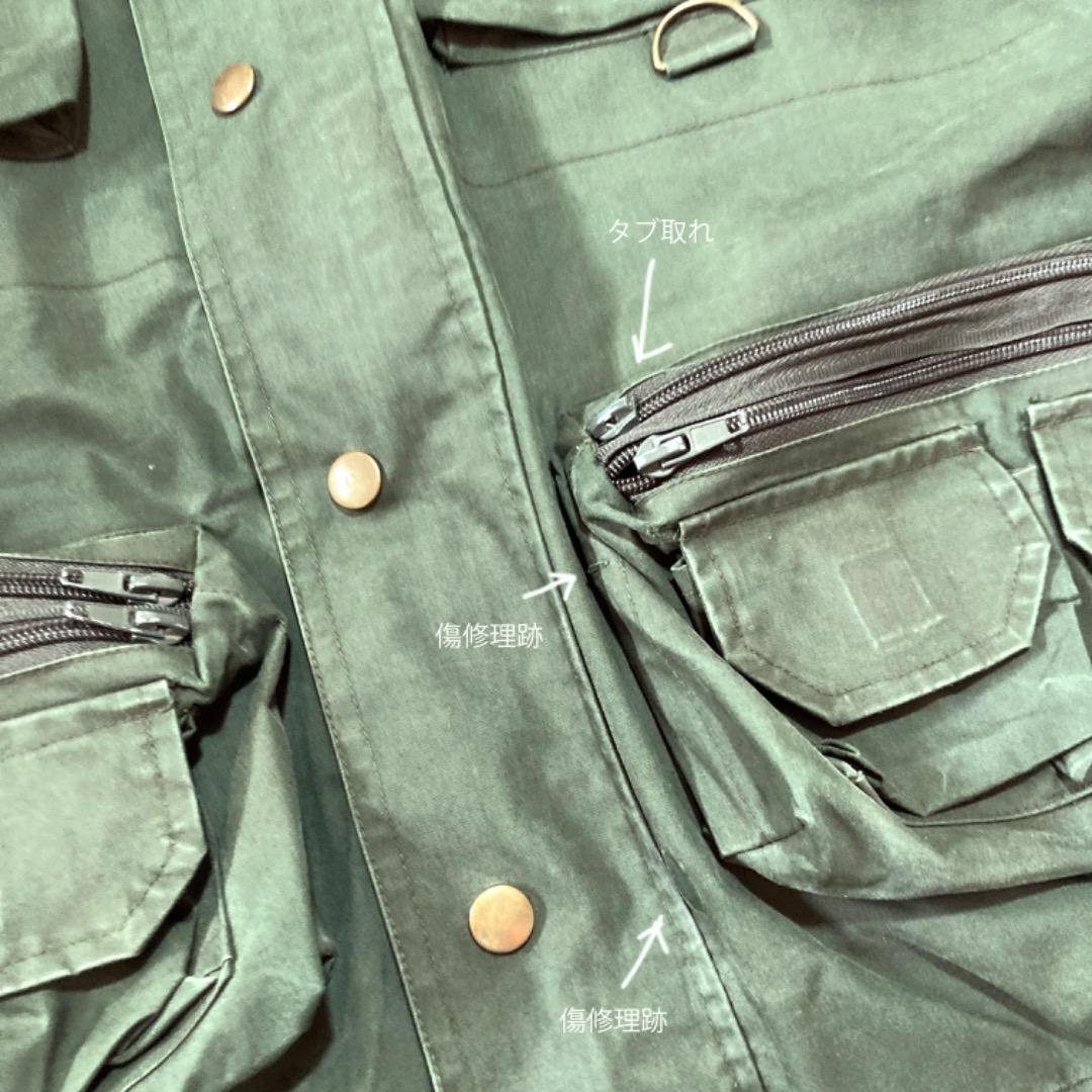 90年代 フィッシングジャケット マルチポケット アウトドア ユーロ XL