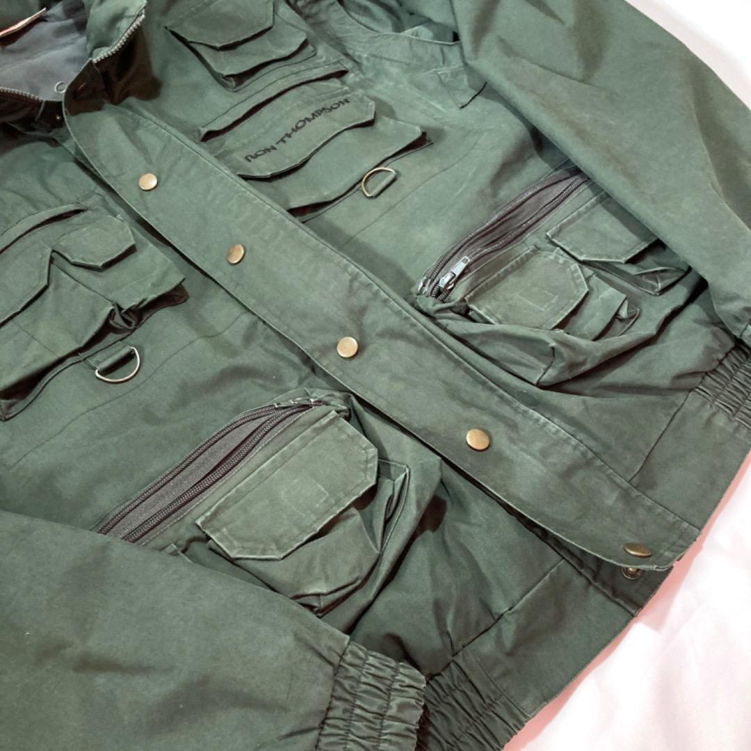 90年代 フィッシングジャケット マルチポケット アウトドア ユーロ XL