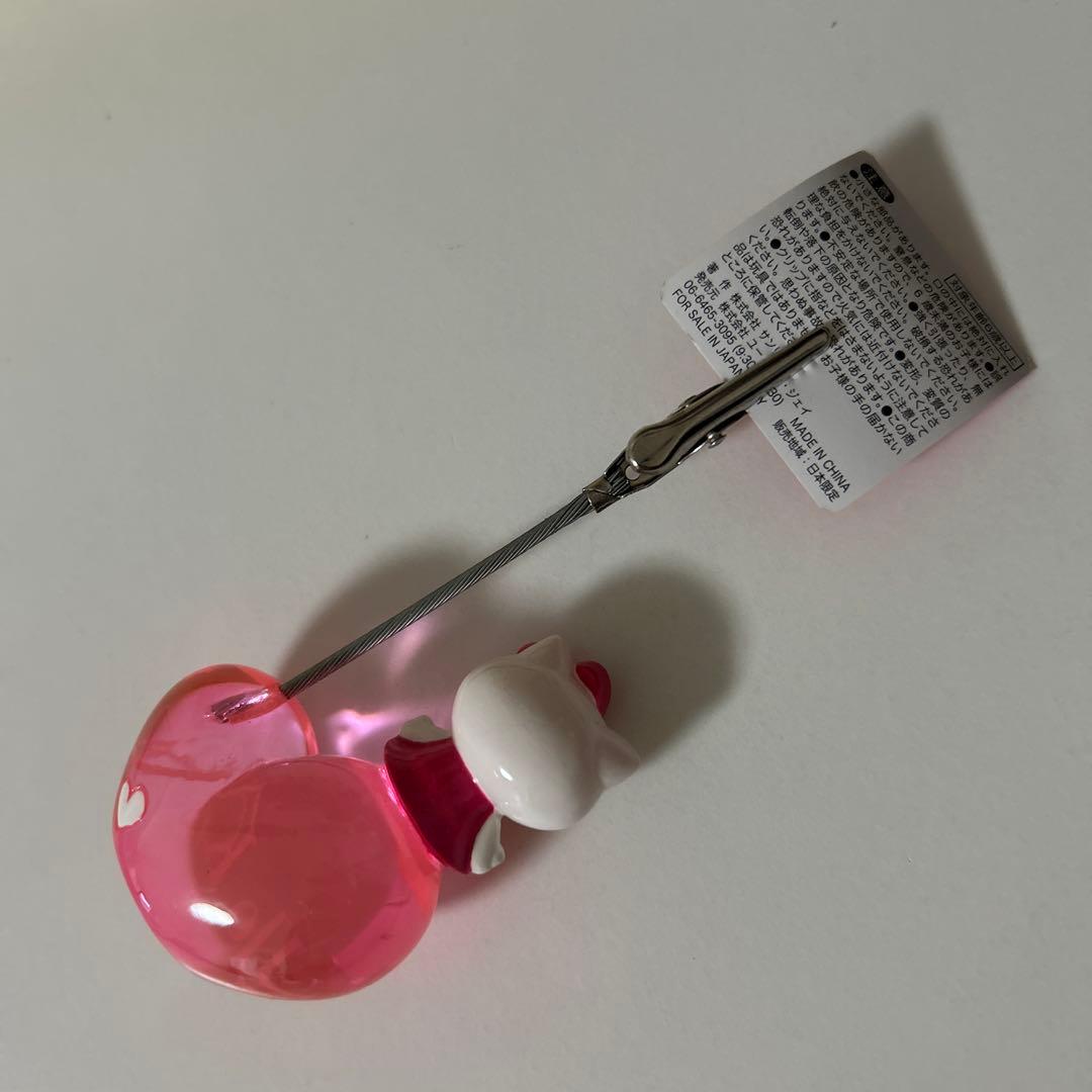 キティ　usj ハート型メモスタンド