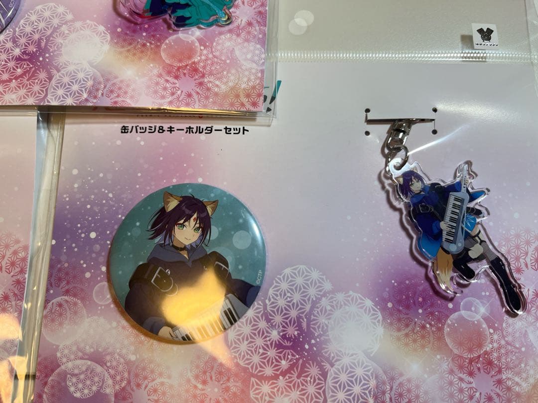 超かぐや姫！ ヤチヨ かぐや 彩葉 缶バッジ＆キーホルダーセット
