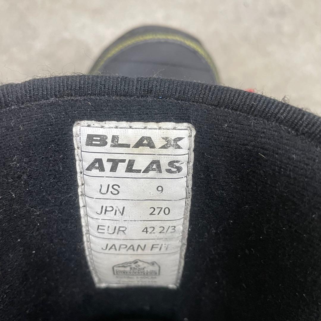 BLAX スノーボードブーツ ヘタリなし　男性用 ブラック　27.0