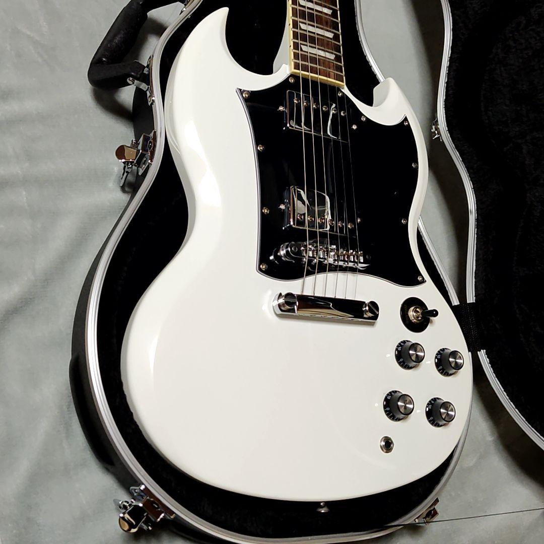 新品未使用 BLITZ BSG-STD ブリッツ エレキギター レスポール 白