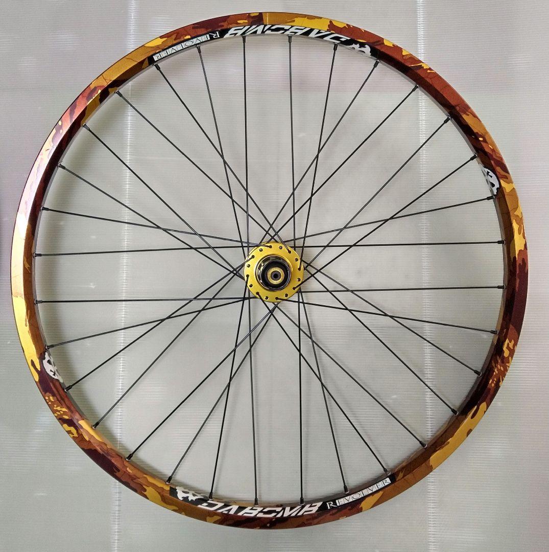 DABOMBリム+HAROハブ 黒スポーク26inch 前後ホイールセット 中古