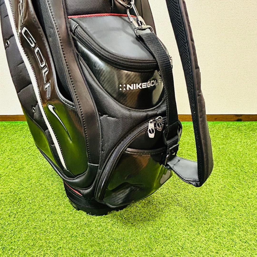 ナイキ ゴルフ キャディバッグ カート型 ブラック シルバー