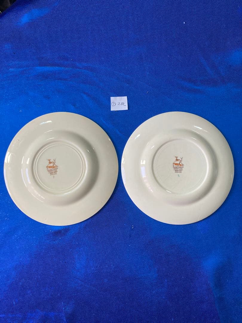 Susie Cooper スージークーパー　ドレスデンスプレイ　プレート　2枚