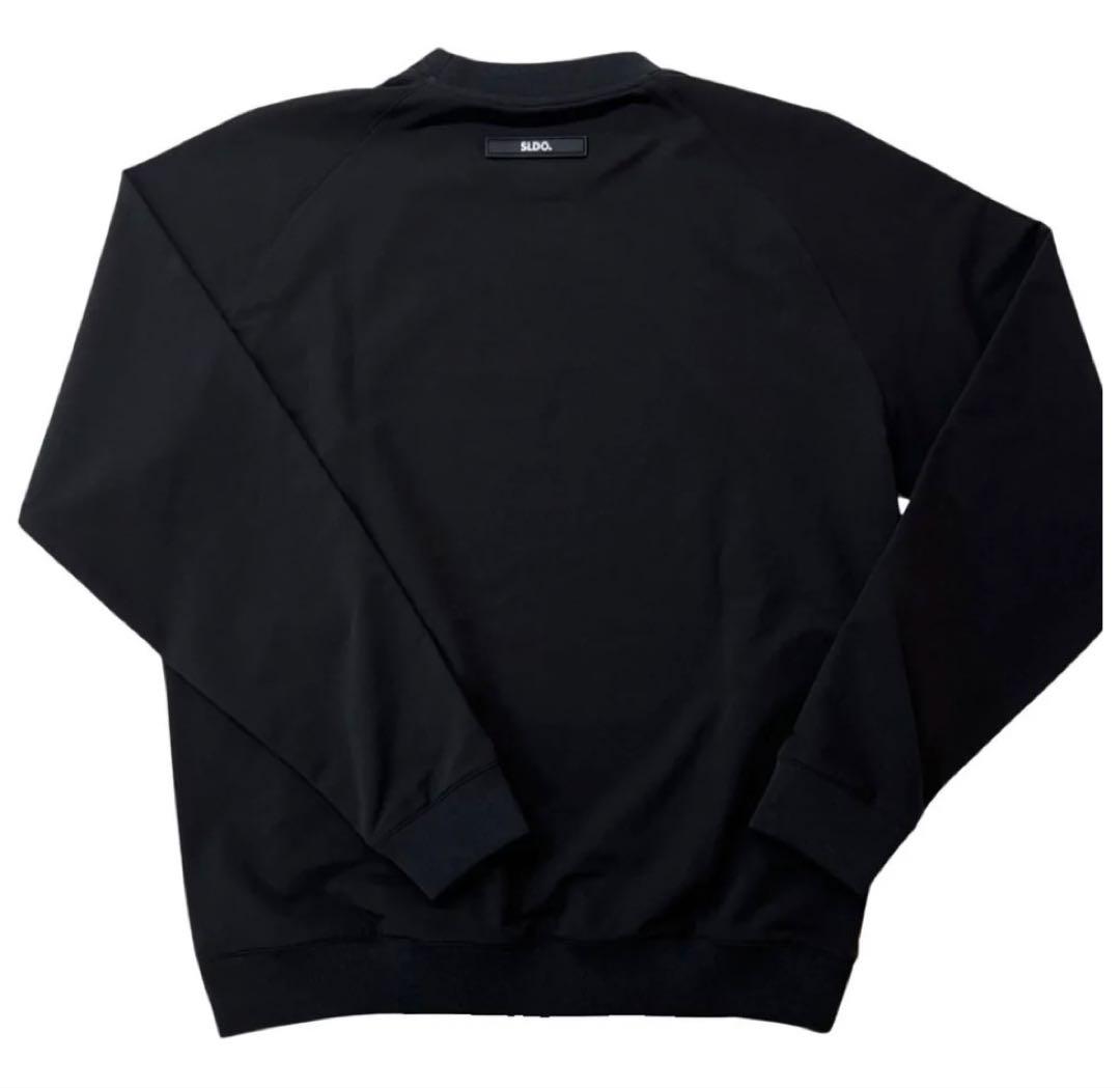 NEW STDダブルクロスストレッチプルオーバーサイズM美品黒SLDO エスルド