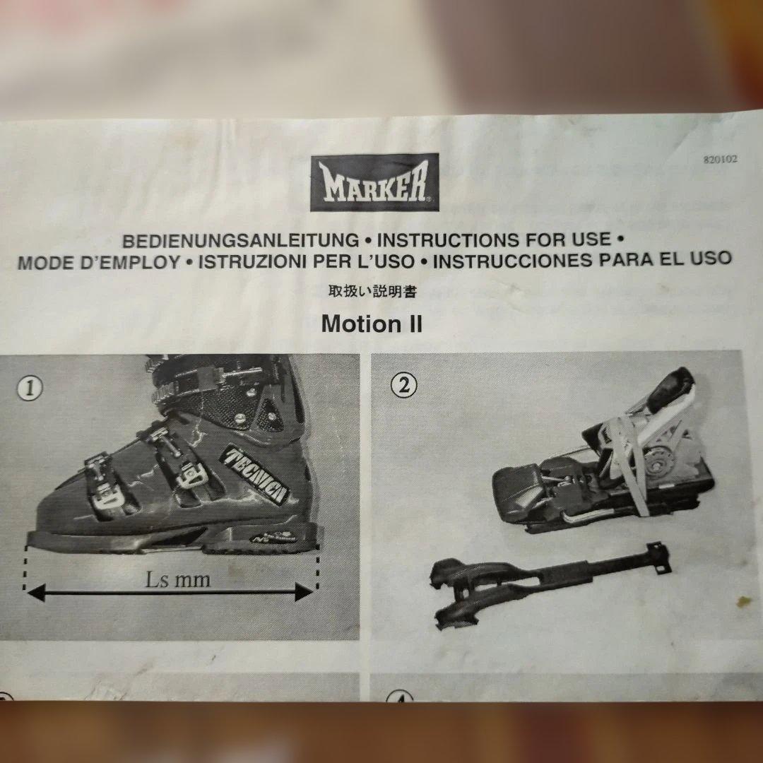 Marker M12 MOTIONⅡ　マーカーモーション２ビンディング　未使用